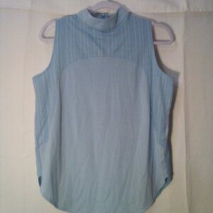 TASC Shirt Women M Sleeveless Active Tennis Golf Blue